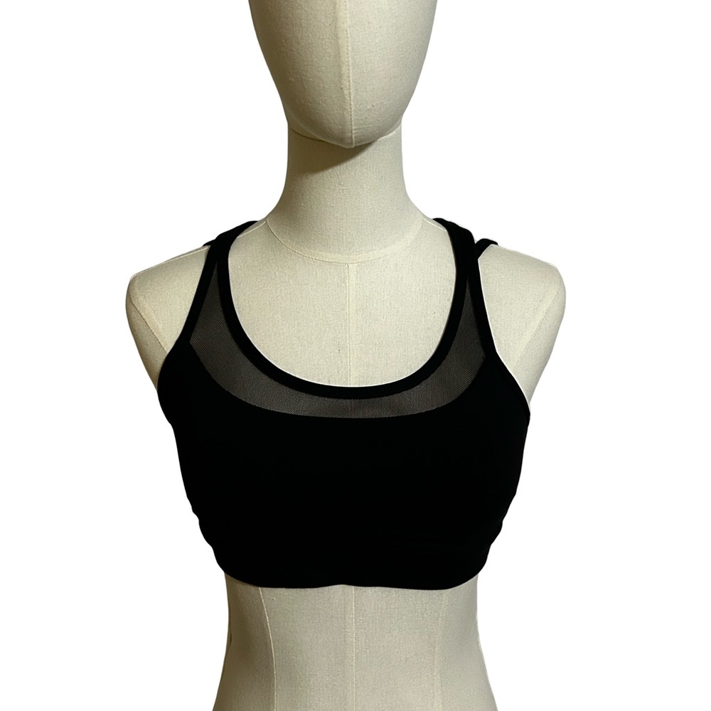 Lululemon Black Mesh Sports Bra
